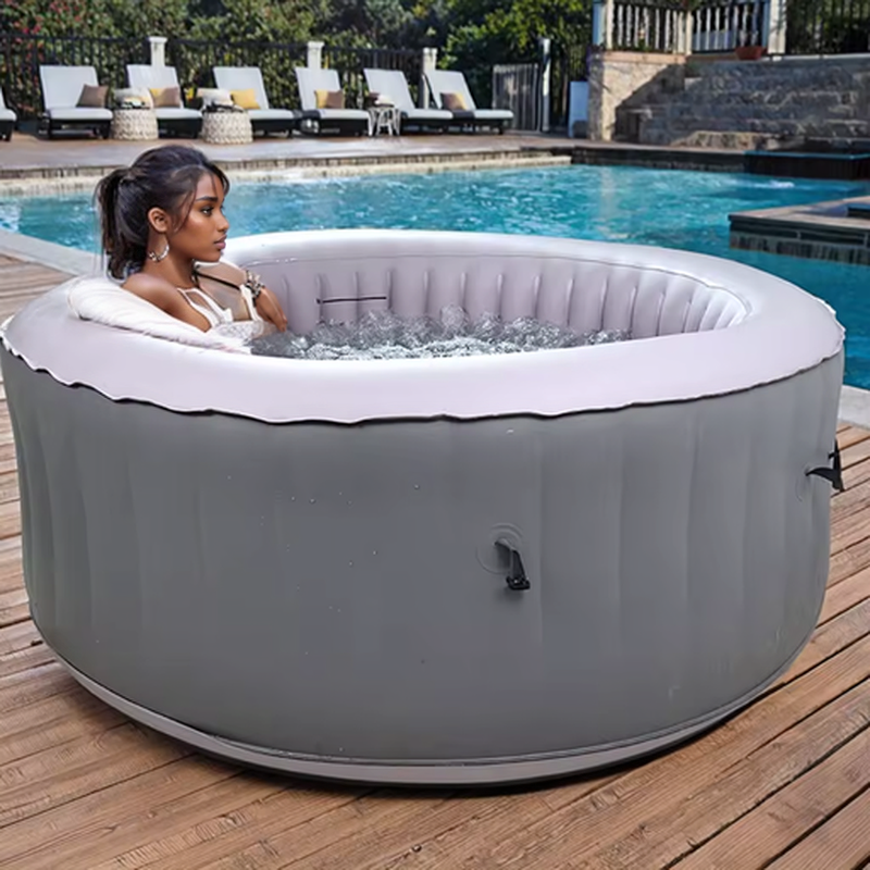 インフレータブルバスタブ | IP65防水、お手入れ簡単、耐久性、PVC素材製、持ち運び可能で軽量、折りたたみ可能、加熱可能、マッサージとリラクゼーションを提供、スパやリハビリに最適、屋内と屋外の屋外バスタブ