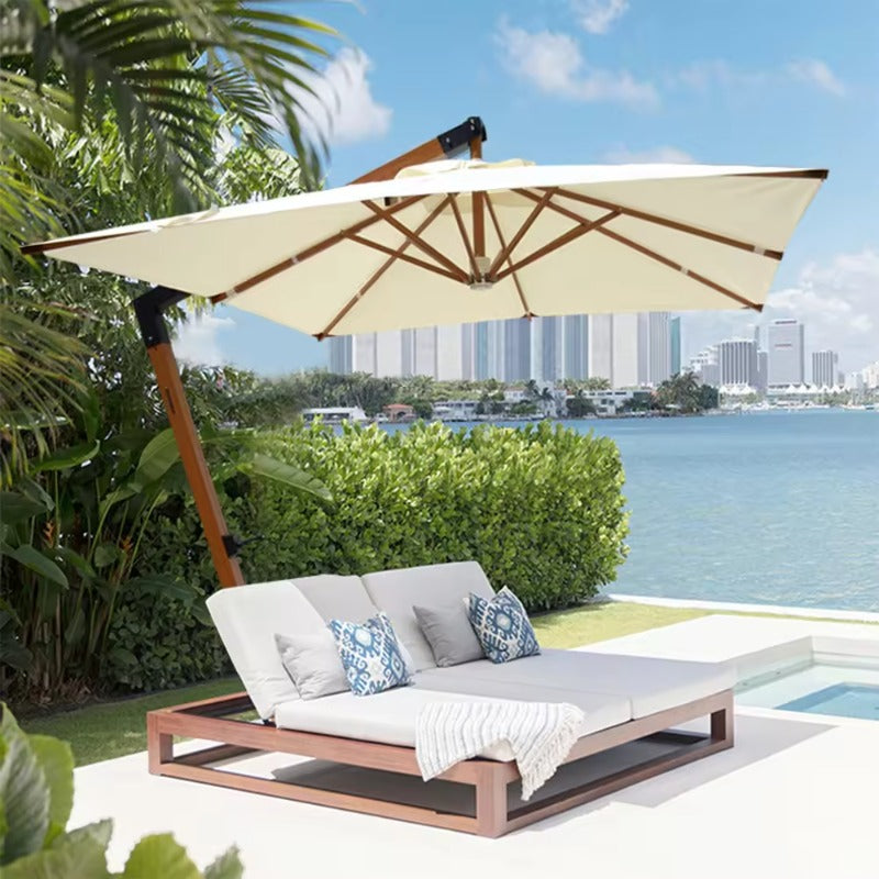 Outdoor Sunshade Umbrella | Classic Roman-style, Made of Aluminum Alloy, Suitable for Courtyards, Gardens, Swimming Pools, "7"-shaped Hanging Sunshade Umbrella