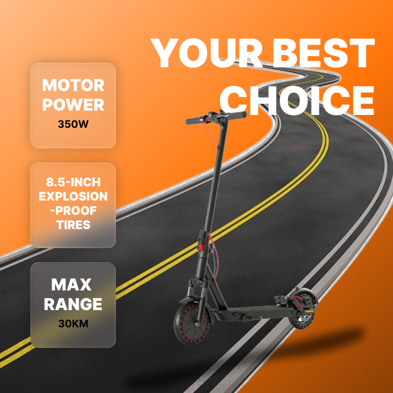 MK83pro APP Control Electric Scooter Foldable | 25km/h 30-60Km Range 8.5" Solid Tires Disc Brake Aluminum Frame