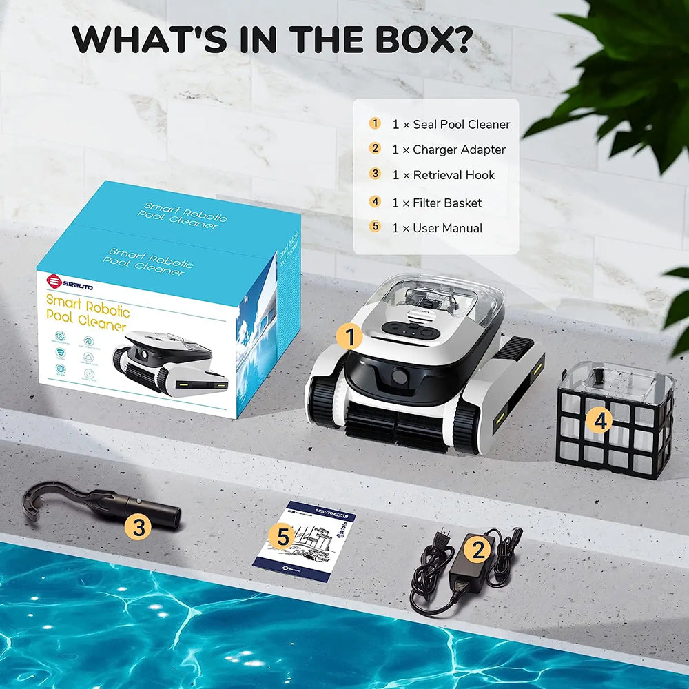 Shark Pool Vacuum | Automatic Cleaning Robot, Intelligent Route Planning for Cleaning, Strong Suction Power, Long Battery Life, Intelligent Fast Charge