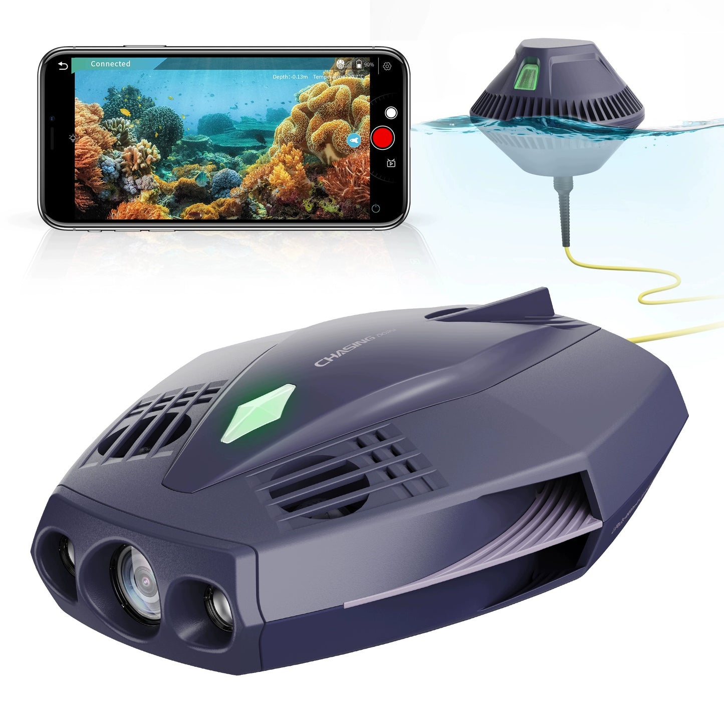 Chasing Dory Underwater Drone Camera | App & Bluetooth Control, One-Click Sharing, Portable Backpack
