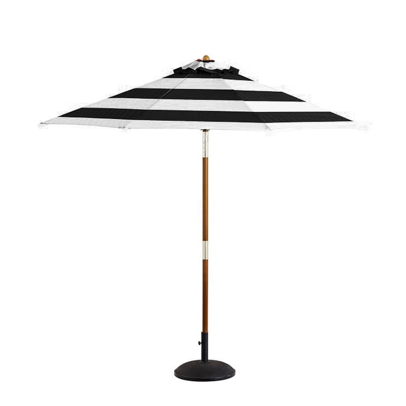 Outdoor Sunshade Umbrella | Natural Wood, Anti-corrosion Material, Sun Protection, Water Resistance, Rotating and Tilting Small Umbrella, Suitable for Gardens, Swimming Pools, Courtyards