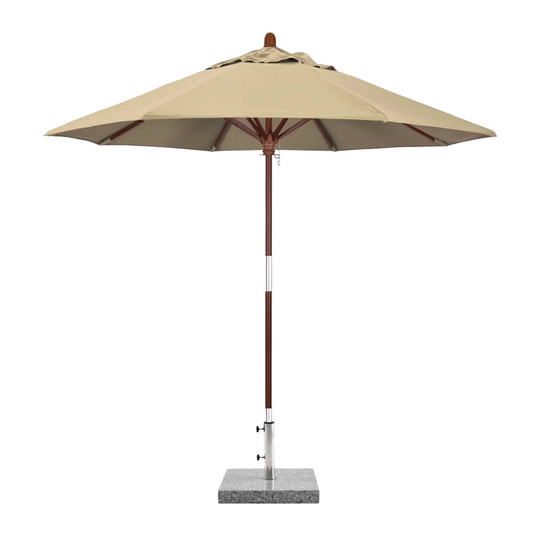 Outdoor Sunshade Umbrella | Wooden Pillars, Rust-proof, Water-resistant, Sun-proof, Portable and Adjustable, Suitable for Use on Beaches, Swimming Pools, Courtyards, Gardens, and Outdoors.