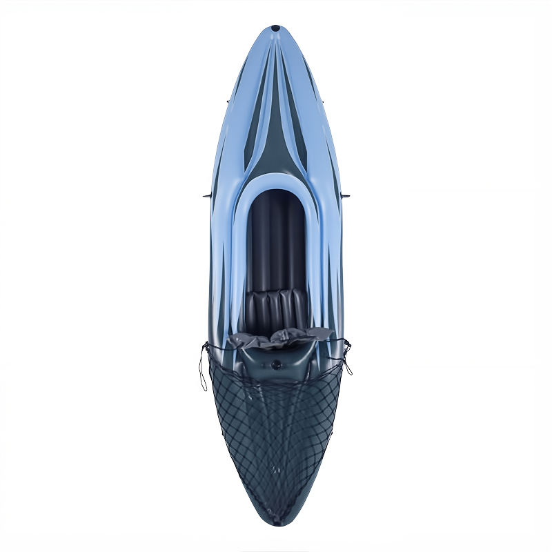 Single-person Inflatable Kayak | Durable, Shock-resistant, Wear-resistant, Thickened, Safe and Stable, Suitable for Fishing Use, 107.87 * 30.31 * 18.90 Inches, Suitable for Outdoor Water Activities, Rescue Equipment, Blue