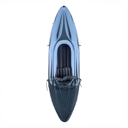 Single-person Inflatable Kayak | Durable, Shock-resistant, Wear-resistant, Thickened, Safe and Stable, Suitable for Fishing Use, 107.87 * 30.31 * 18.90 Inches, Suitable for Outdoor Water Activities, Rescue Equipment, Blue