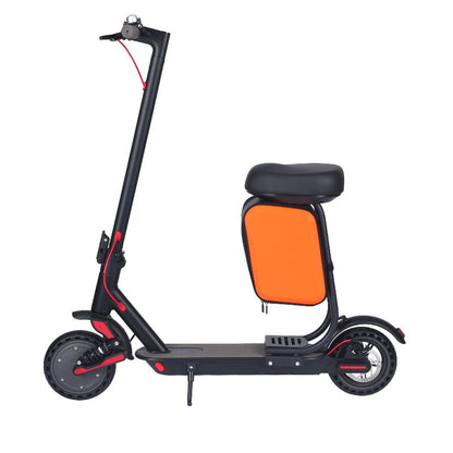 Electric Scooter with Seat for Adults | 350W, 35-60km, App Control, 8.5" Solid Tires, Seat & Storage Bag design for Adults