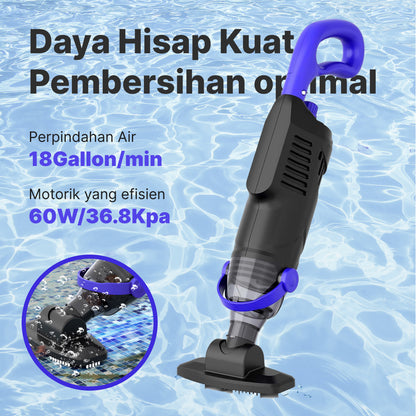 Swimming Pool Cleaning Machine | Handheld Cleaner, Automatic Underwater Vacuum Cleaner, Dirt Removal, Wireless, No Blind Spots, Suitable for Swimming Pools, Fish Tanks, Bathtubs, Spa Pools.