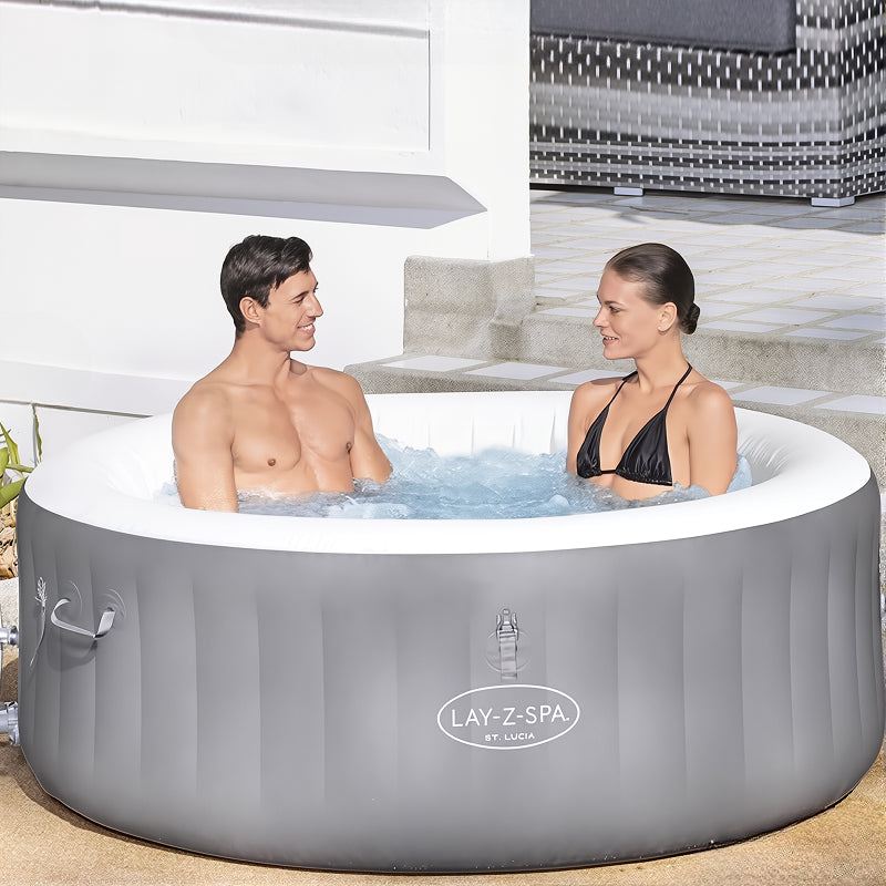 Bestway Circular Inflatable Bathtub | Foaming Massage, Heating and Constant Temperature System, Foldable, As Home  Swimming Pools,  Bathtubs,  Accommodate 2-3 People