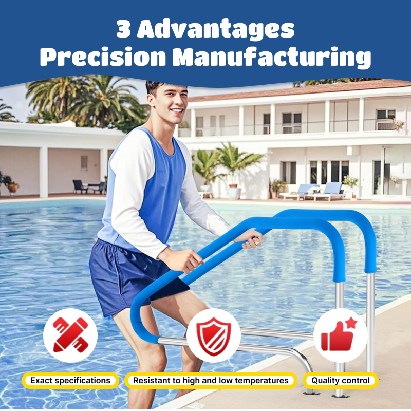 VEVOR Swimming Pool Railings | Swimming Pool Railings, Swimming Pool Handrails, Made of 304 Stainless Steel, with Strong Load-bearing Capacity, Rust-proof and Anti-slip Properties, Swimming Pool Accessory Products