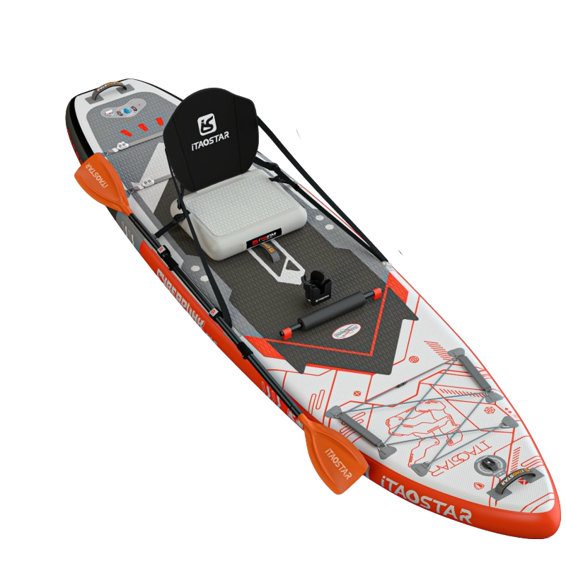 ITAOSTAR Inflatable Paddle Board Kayak Set | Wide Standing Paddle Board,SUP, PVC/EVA, Portable,Suitable for Single Person, Family, Outdoor Exploration, Emergency Rescue