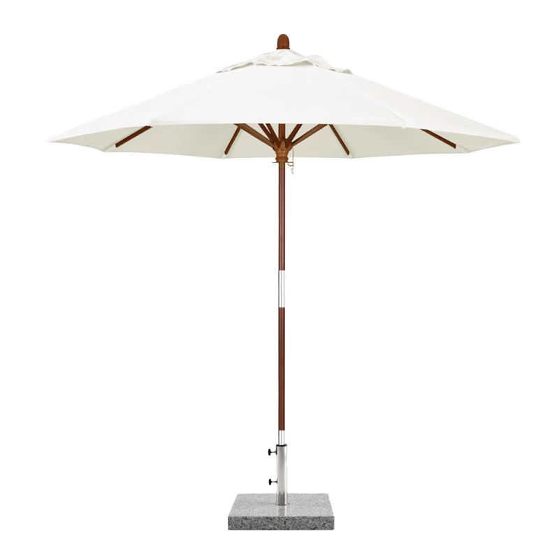 Outdoor Sunshade Umbrella | Wooden Pillars, Rust-proof, Water-resistant, Sun-proof, Portable and Adjustable, Suitable for Use on Beaches, Swimming Pools, Courtyards, Gardens, and Outdoors.