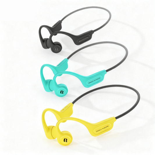 X5 Bone Conduction Bluetooth Headphones | Open-Ear Wireless Earphones for Swimming, Running & Cycling | IPX8 Waterproof | 8h Battery | Magnetic Fast Charging | Lightweight 27g