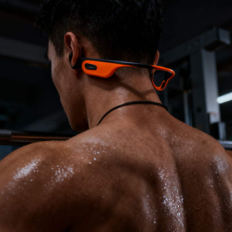 X19 Bone Conduction Bluetooth Headphones | Open-Ear Wireless Sports Earphones | Running, Cycling & Fitness | Bluetooth 5.3 | IPX5 Waterproof | Long Battery Life