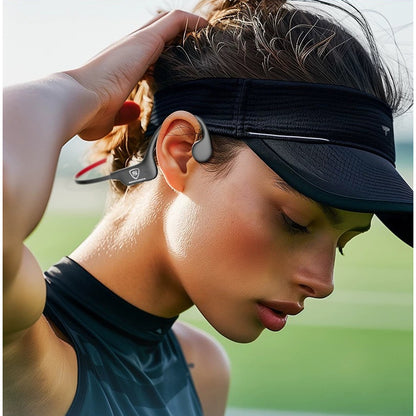 SENGIRNY Bone Conduction Bluetooth Headphones | Open-Ear Wireless Sports Earphones with 16GB MP3 Storage | IPX8 Waterproof for Swimming, Running & Cycling | Bluetooth 5.3 | 10h Battery | Secure Fit | 26g
