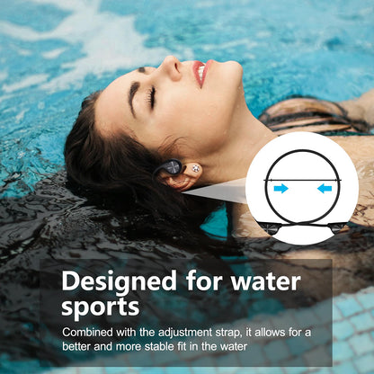 X7 Pro Bone Conduction Swimming Headphones | Bluetooth 5.4, IPX8 Waterproof, 32GB MP3 Player, Open-Ear Sports Headphones with AI Noise Cancellation, 8H+ Battery