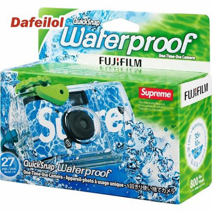 Waterproof Disposable 35mm Camera | Pre-Loaded Fujicolor Superia X-TRA 800 Film, Up to 35ft Underwater, Outdoor & Pool Use, Pack of 2