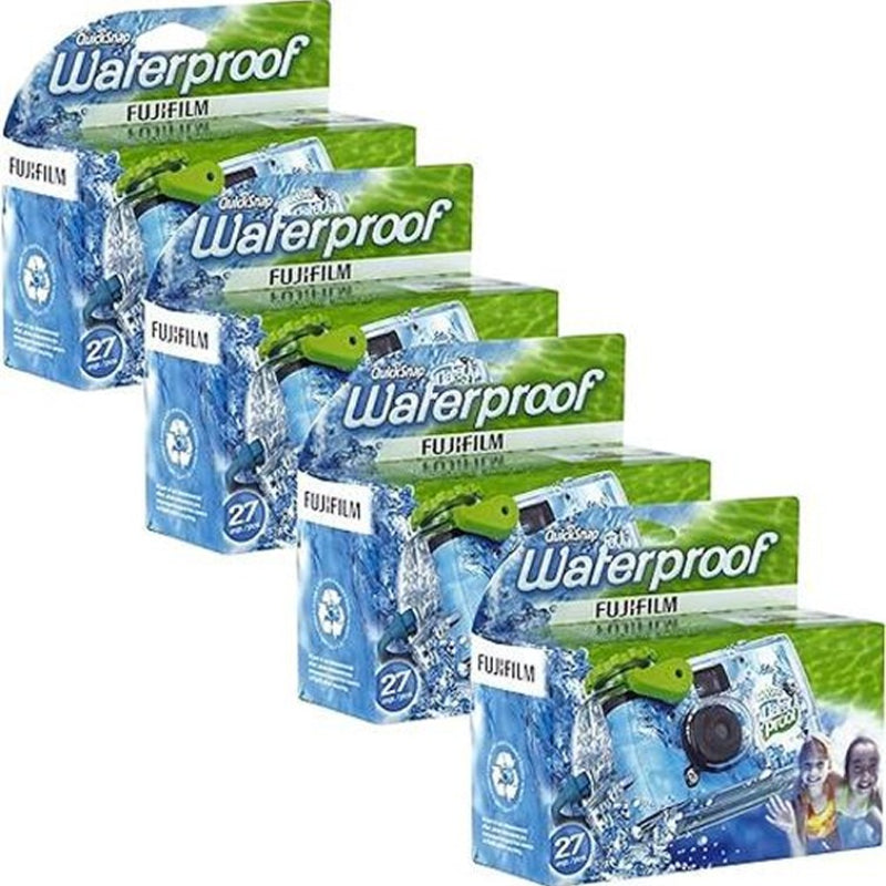 Waterproof Disposable 35mm Camera | Pre-Loaded Fujicolor Superia X-TRA 800 Film, Up to 35ft Underwater, Outdoor & Pool Use, Pack of 2