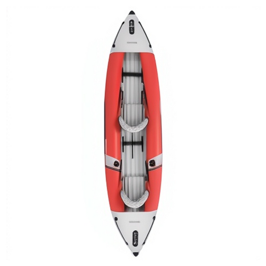 INTEX Single/double Inflatable Kayak | V-shaped Bow, Multi-chamber Design, Waterproof, Sunproof, Frost-resistant, Suitable for Outdoor Fishing and Emergency Rescue, Super-thick, Red