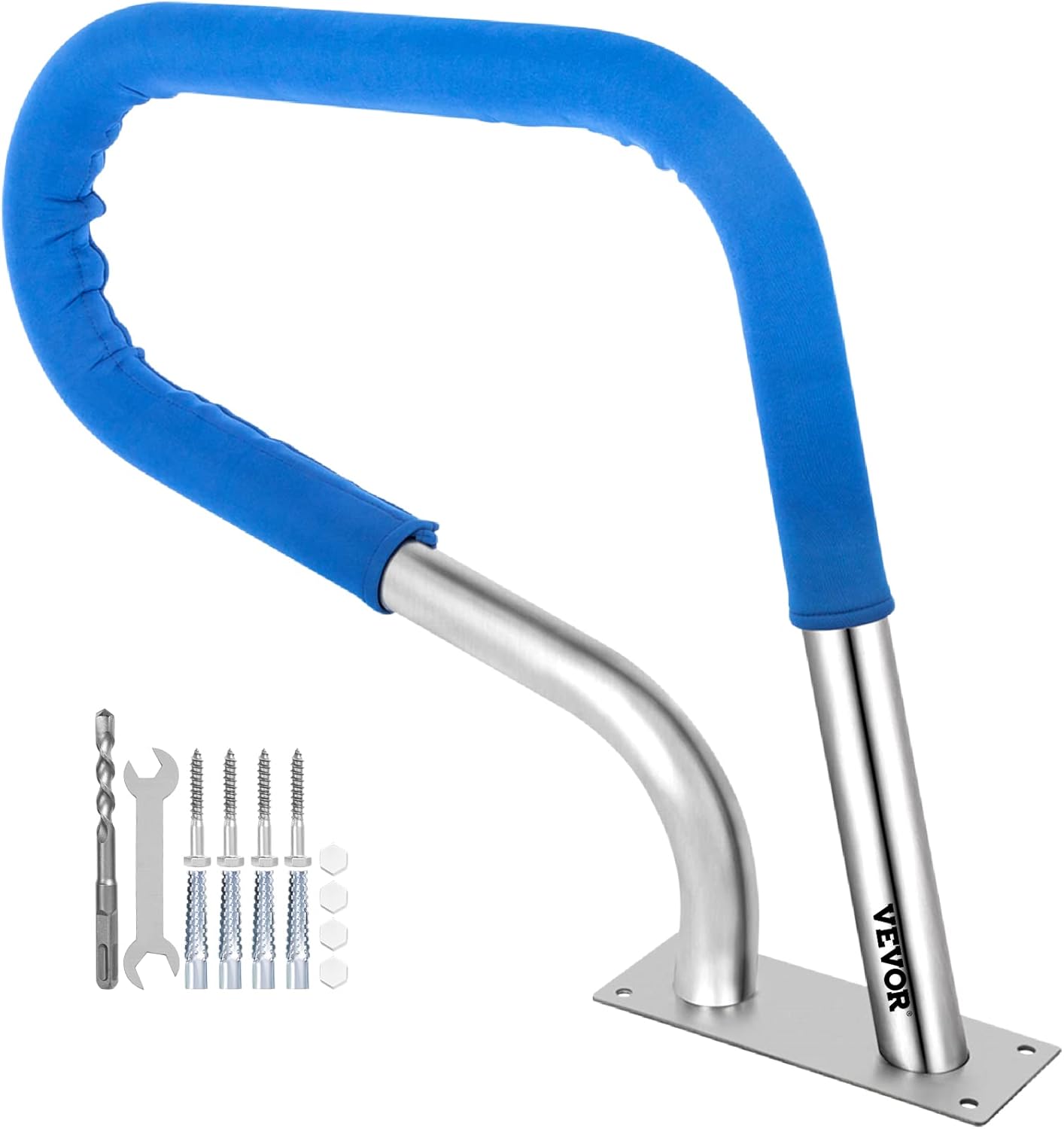 VEVOR Swimming Pool Railings | Swimming Pool Railings, Swimming Pool Handrails, Made of 304 Stainless Steel, with Strong Load-bearing Capacity, Rust-proof and Anti-slip Properties, Swimming Pool Accessory Products
