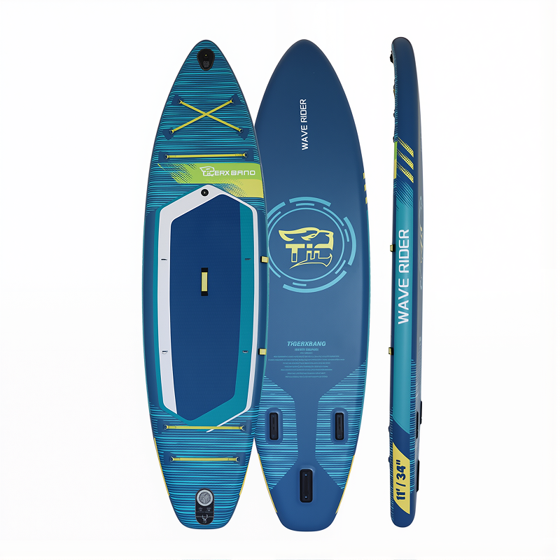 SUP インフレータブルパドルボード | ポータブルで折りたたみ可能、EVA、PVC、軽量で耐久性があり、滑り止め、釣り、サーフィン、レース、子供と大人に最適