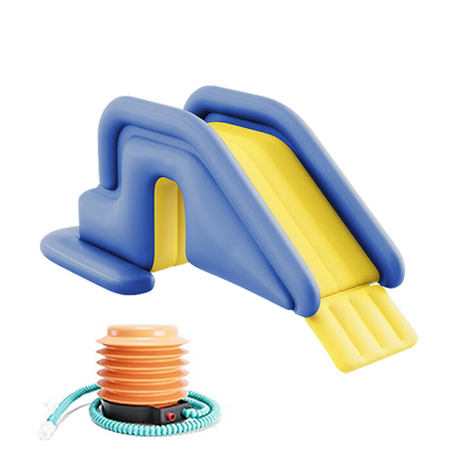 Children's Inflatable Slide | Anti-slip, Anti-side-overturning, Anti-floating, Indoor and Outdoor Water Toys, Family Entertainment Items, 78.74 X 31.50 X 33.46 Inches, with Inflatable Slide, Pedal Pump