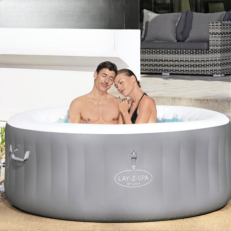 Bestway Circular Inflatable Bathtub | Foaming Massage, Heating and Constant Temperature System, Foldable, As Home  Swimming Pools,  Bathtubs,  Accommodate 2-3 People