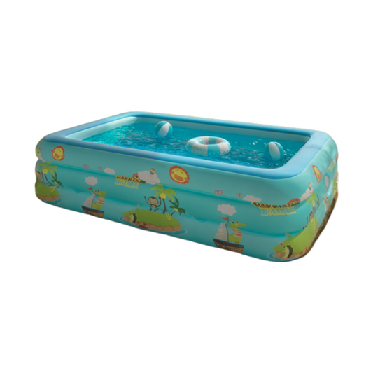 VTR Children's Inflatable Swimming Pool | Three-layer Structure, Multiple Sizes, Foldable, Summer Party Pool, Suitable for All Ages, Indoor or Outdoor Water Games