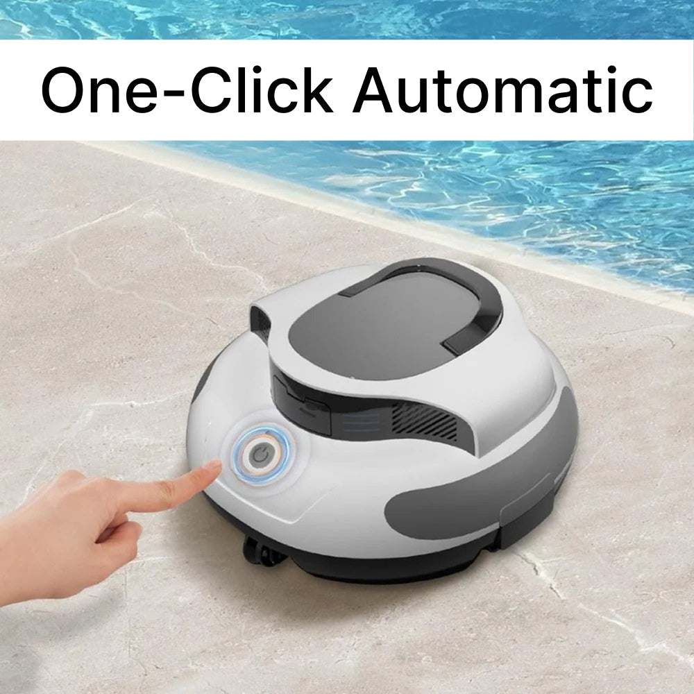 Limpiador de piscinas Pro automático para piscinas enterradas con motores de doble accionamiento de 30 W, autoestacionamiento, ideal para piscinas elevadas de hasta 12 metros, 120 minutos de autonomía, 100 m² (1076 pies cuadrados)