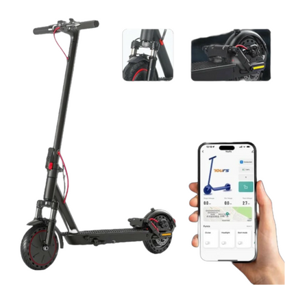 MK83pro APP Control Electric Scooter Foldable | 25km/h 30-60Km Range 8.5" Solid Tires Disc Brake Aluminum Frame