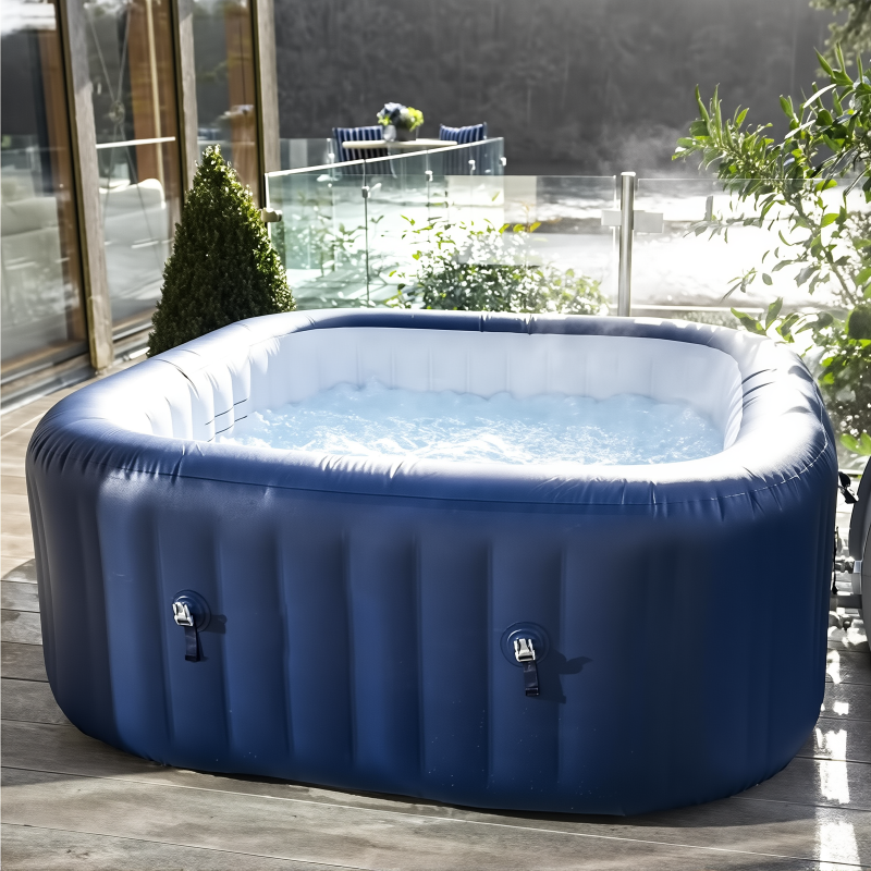 Bestway Square Inflatable Bathtub | Foam Massage, Heating and Constant Temperature System,  Foldable, Suitable for Home Swimming Pool,  Bath Basin,  4-6 People