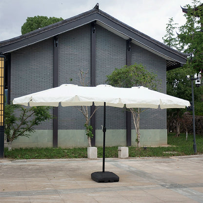 Sunshade Umbrella | High Shading Area, Cast Iron Frame, Rectangular Sunshade Umbrella, Roman Umbrella, Water-filled Base, Suitable for Gardens, Courtyards, Swimming Pools, Coffee Shops