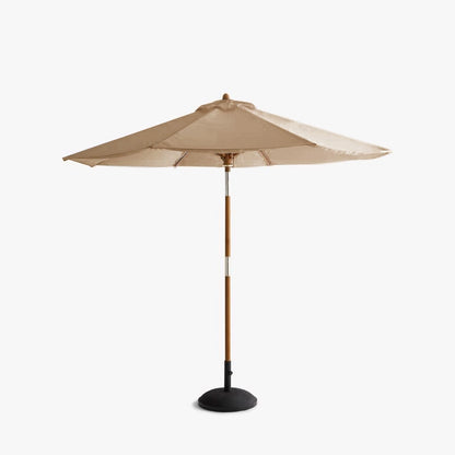 Outdoor Sunshade Umbrella | Natural Wood, Anti-corrosion Material, Sun Protection, Water Resistance, Rotating and Tilting Small Umbrella, Suitable for Gardens, Swimming Pools, Courtyards