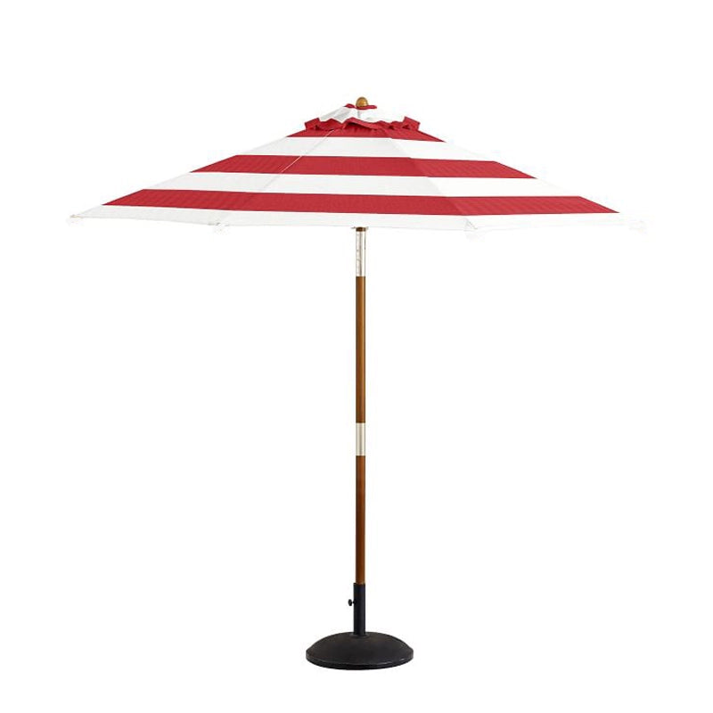 Outdoor Sunshade Umbrella | Natural Wood, Anti-corrosion Material, Sun Protection, Water Resistance, Rotating and Tilting Small Umbrella, Suitable for Gardens, Swimming Pools, Courtyards