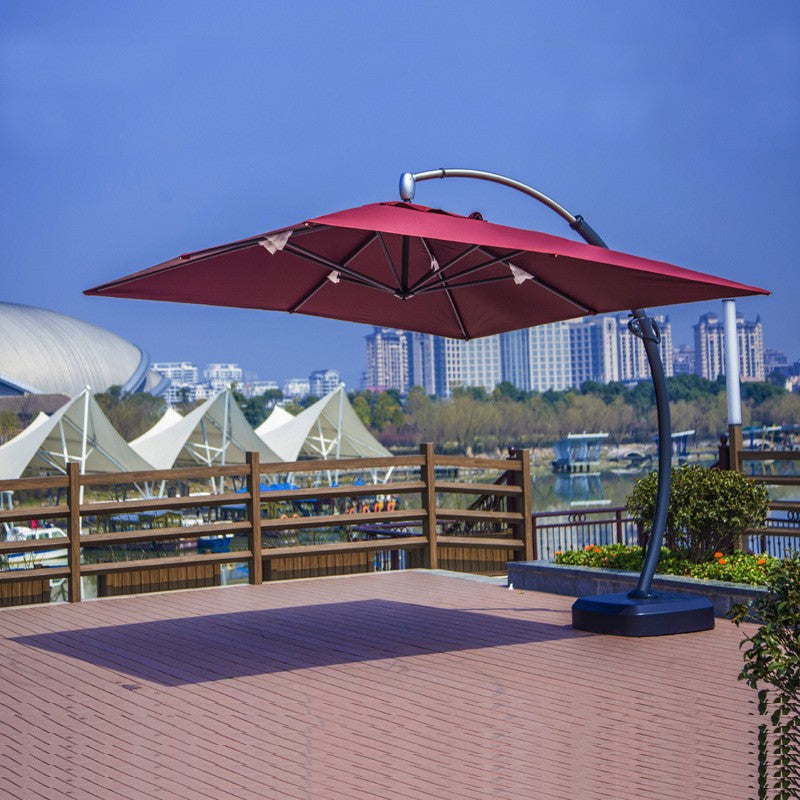 Outdoor Sunshade Umbrella | Aluminum Alloy, Polyester Fabric, Thickened, Sun Protection, Rainproof, Windproof, Suitable for Courtyards, Terraces, Gardens, Swimming Pools, Beaches
