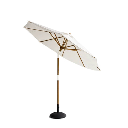 Outdoor Sunshade Umbrella | Natural Wood, Anti-corrosion Material, Sun Protection, Water Resistance, Rotating and Tilting Small Umbrella, Suitable for Gardens, Swimming Pools, Courtyards