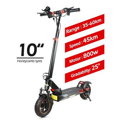 MX14 Electric Scooter 10-Inch Dual Disc Brakes Foldable | 500W Motor, 45km/h, 40KM Max Range, 48V Battery, Aluminum Frame