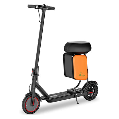 Electric Scooter with Seat for Adults | 350W, 35-60km, App Control, 8.5" Solid Tires, Seat & Storage Bag design for Adults
