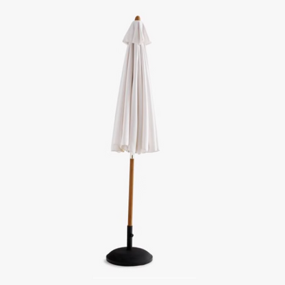 Outdoor Sunshade Umbrella | Natural Wood, Anti-corrosion Material, Sun Protection, Water Resistance, Rotating and Tilting Small Umbrella, Suitable for Gardens, Swimming Pools, Courtyards