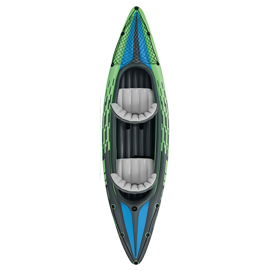 INTEX Single/double Inflatable Kayak | V-shaped Bow, Multi-chamber Design, Waterproof, Sunproof, Frost-resistant, Suitable for Outdoor Fishing and Emergency Rescue