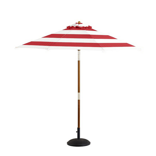 Outdoor Sunshade Umbrella | Natural Wood, Anti-corrosion Material, Sun Protection, Water Resistance, Rotating and Tilting Small Umbrella, Suitable for Gardens, Swimming Pools, Courtyards