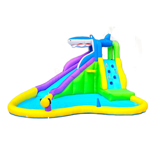 Jumpdee Children's Inflatable Castle | Water Park, Outdoor Toys, Children's Entertainment Facilities, Outdoor Toys, Large Children's Slide, Water-Filled Slide, Waterproof Coating, Oxford Fabric, Multi-functional Play Slide