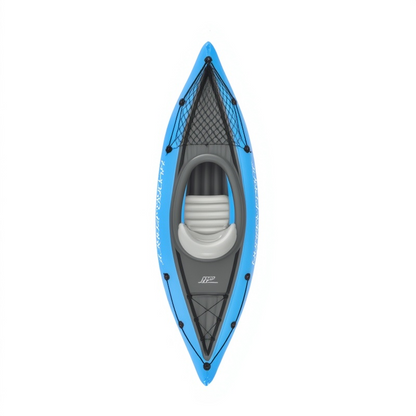 Bestway Inflatable Kayak | Single/Double Canoe, 108.27 * 31.89 * 17.32 Inches / 130.31 * 34.65 * 17.72 Inches, Thickened, Waterproof, Portable and Foldable, Water Sports Fishing Equipment, Outdoor Family Entertainment