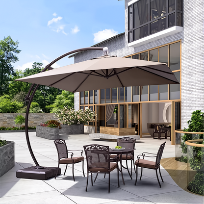 ZIYE Sunshade Umbrella | Wind-resistant Base, 304 Stainless Steel, Hanging Umbrella,  Easy To Store, Movable, Stable , Suitable for Parties, Camping, Courtyard Shading, Pool Sun Protection