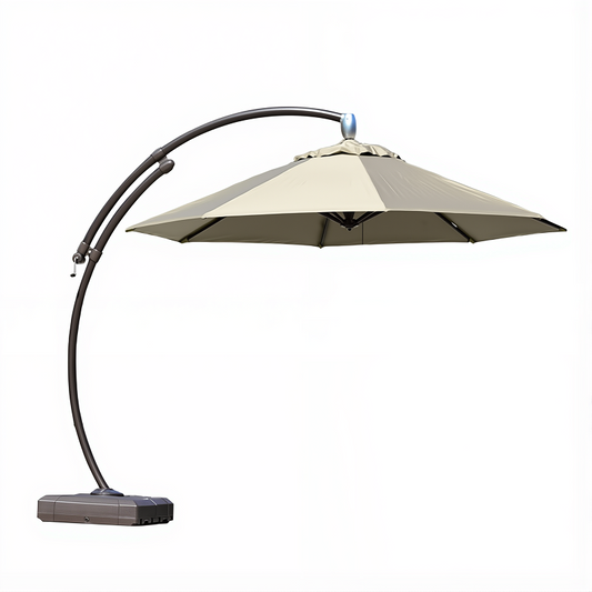 ZIYE Sunshade Umbrella | Wind-resistant Base, 304 Stainless Steel, Hanging Umbrella,  Easy To Store, Movable, Stable , Suitable for Parties, Camping, Courtyard Shading, Pool Sun Protection