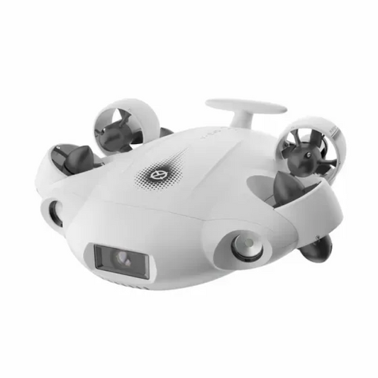 FIFISH V-EVO Underwater Drone Kit | Underwater Camera, AI Visual Lock Tracking, VR Control, 360° Omnidirectional Movement, Intelligent Remote Control for Submarines, Fish Detection, Live Streaming, Engineering Inspection, Vlog
