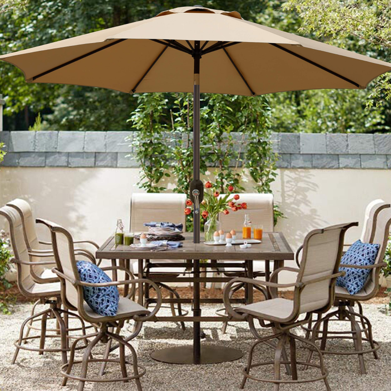Outdoor Sunshade Umbrella | Wooden Pillars, Rust-proof, Water-resistant, Sun-proof, Portable and Adjustable, Suitable for Use on Beaches, Swimming Pools, Courtyards, Gardens, and Outdoors.