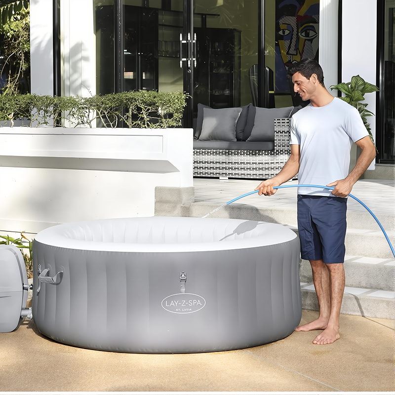 Bestway Circular Inflatable Bathtub | Foaming Massage, Heating and Constant Temperature System, Foldable, As Home  Swimming Pools,  Bathtubs,  Accommodate 2-3 People