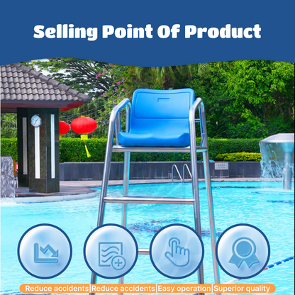 Professional Swimming Pool Lifeguard Ladder | Stainless Steel, Lifeguard Chair, Water Rescue Equipment, for Pool Safety