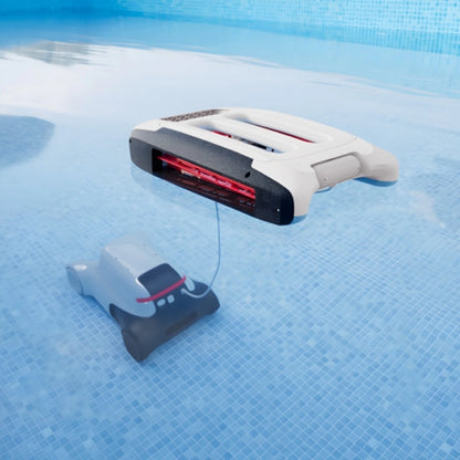 Limpiador de piscinas robótico para piscinas enterradas Limpiador de piscinas, trepa por la pared, control remoto, dura 120 minutos, ideal para piscinas enterradas de hasta 150㎡