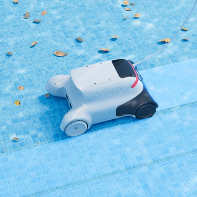 Limpiador de piscinas robótico para piscinas enterradas Limpiador de piscinas, trepa por la pared, control remoto, dura 120 minutos, ideal para piscinas enterradas de hasta 150㎡